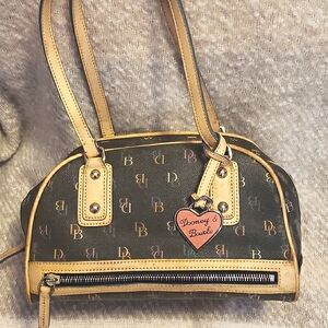 Dooney & Bourke Black Multicolor Monogram Shoulder Bag